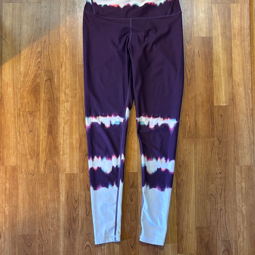Manduka Deep Purple Tie-Dye Leggings